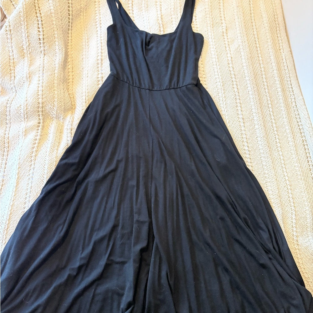 Reformation Black Midi Dress